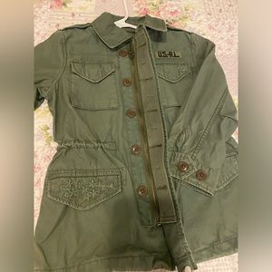 Polo Ralph Lauren Girls' Twill Military Jacket - size 5. Perfect condition.